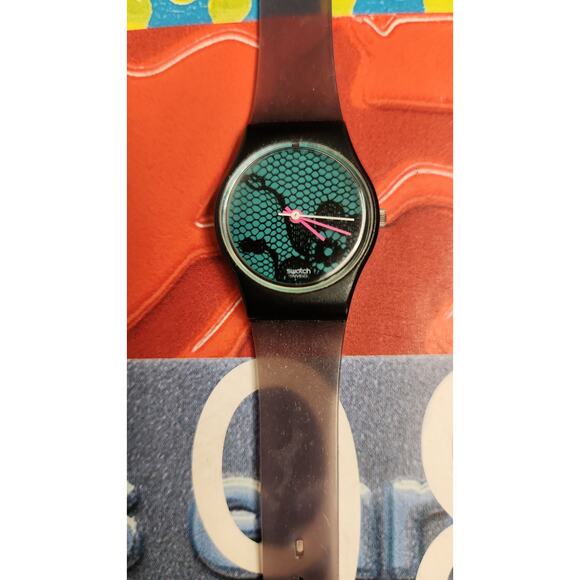 Swatch Watch VELVET UNDERGROUND LB108 1985 Standard Ladies New Old Stock - Picture 6 of 9